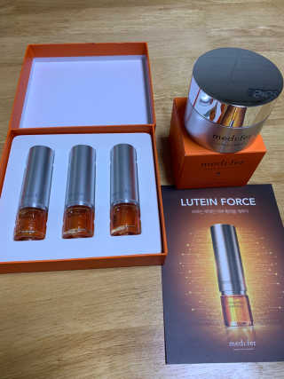메디페르 [ 1+1 ] 루테인앰플세트 1개 + 루테인크림 50ml 1개 — 5점을 준 리뷰어가 2020년 9월 올린 사용 사진