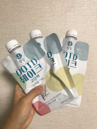 [꾸콤] 참참 OOTD쉐이크 고단백 일주일세트 50g x 5 — 5점을 준 리뷰어가 2020년 10월 올린 사용 사진