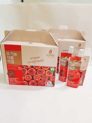자연에온 유기농 석류 착즙 100mL 10개입 2BOX — 5점을 준 리뷰어가 2020년 11월 올린 사용 사진