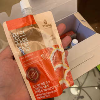 자연에온 핑크 자몽 착즙 100mL 10개입 2BOX — 5점을 준 리뷰어가 2020년 11월 올린 사용 사진