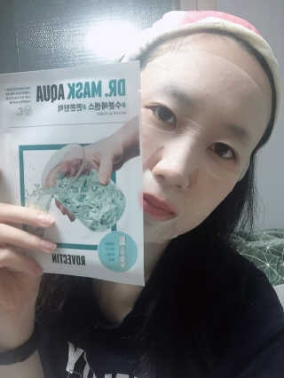 로벡틴 닥터 마스크 아쿠아 — 5점을 준 리뷰어가 2020년 4월 올린 사용 사진