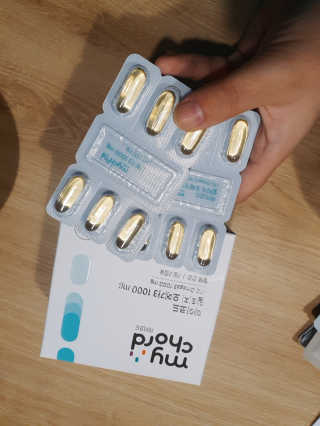 JW중외제약 마이코드 알티지 오메가3 1000 mg — 4점을 준 리뷰어가 2020년 7월 올린 사용 사진