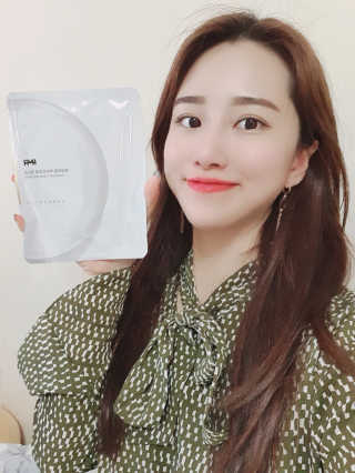 한미려 프리미엄 하이드로겔 마스크 — 5점을 준 리뷰어가 2020년 7월 올린 사용 사진