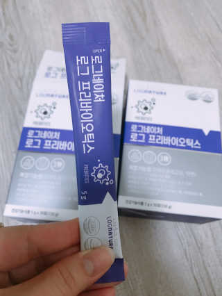 로그네이처 로그 프리바이오틱스 — 4점을 준 리뷰어가 2020년 4월 올린 사용 사진