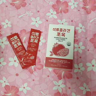 조은약초 석류콜라겐 석류즙 석류쪼옥 젤리 스틱 15포 x 20g — 5점을 준 리뷰어가 2020년 9월 올린 사용 사진