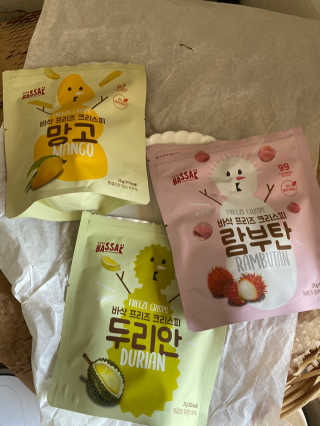 BASSAK 바삭 프리즈 크리스피 3종 — 5점을 준 리뷰어가 2020년 5월 올린 사용 사진