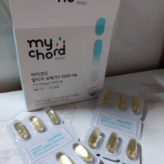 JW중외제약 마이코드 알티지 오메가3 1000 mg — 5점을 준 리뷰어가 2020년 9월 올린 사용 사진