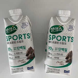 셀렉스스포츠 셀렉스 스포츠 드링크 초콜릿 _ 330ml x 12팩 — 5점을 준 리뷰어가 2020년 10월 올린 사용 사진
