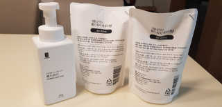 [생활공작소]핸드워시 용기 500ml 1개+리필 400ml 2개 — 5점을 준 리뷰어가 2020년 8월 올린 사용 사진
