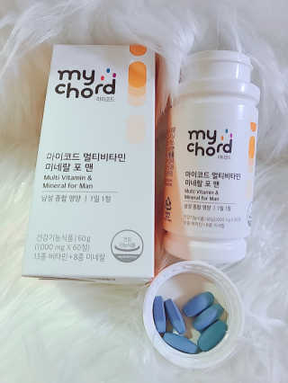 JW중외제약 마이코드 멀티비타민미네랄 포 맨 — 5점을 준 리뷰어가 2020년 9월 올린 사용 사진