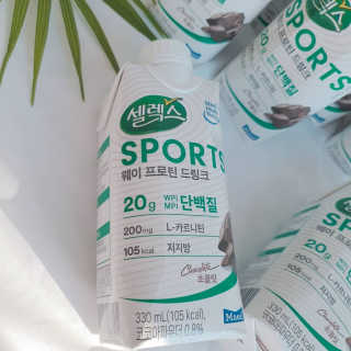 셀렉스스포츠 셀렉스 스포츠 드링크 초콜릿 _ 330ml x 12팩 — 5점을 준 리뷰어가 2020년 10월 올린 사용 사진
