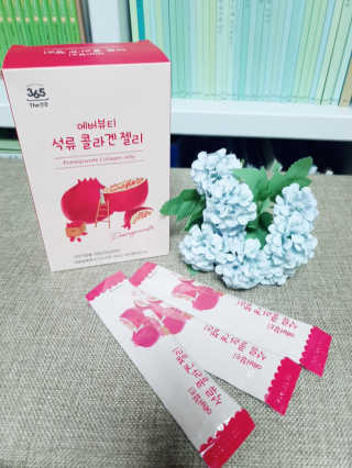 365더건강 에버뷰티 석류콜라겐 젤리 — 5점을 준 리뷰어가 2020년 8월 올린 사용 사진