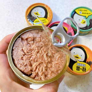 동원참치 펭수참치 — 5점을 준 리뷰어가 2020년 7월 올린 사용 사진