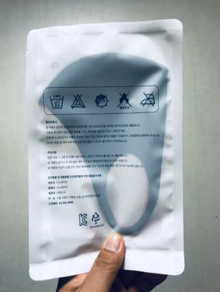이노레이어 무봉제 마스크_신제품 — 5점을 준 리뷰어가 2020년 11월 올린 사용 사진