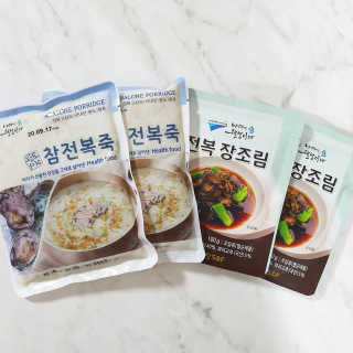 바다는다웰빙이다 완도사랑 전복죽 250g - 2팩 + 전복장조림 2팩 — 5점을 준 리뷰어가 2020년 9월 올린 사용 사진