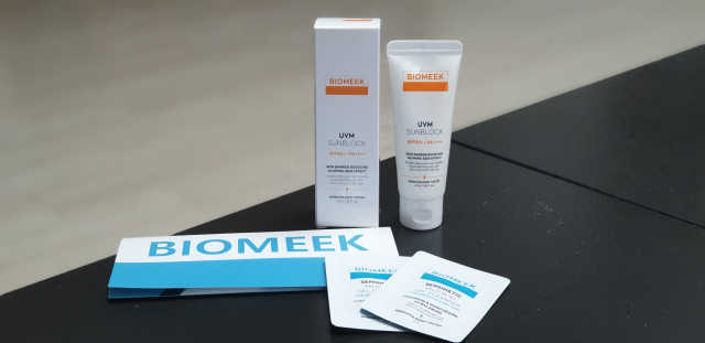 BIOMEEK UVM SUNBLOCK 리뷰 사진
