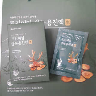 서울약사신협 약사신협_생녹용 진액_70ml x 30포 — 5점을 준 리뷰어가 2020년 9월 올린 사용 사진
