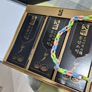 헬스업_천명진프리미엄홍삼스틱_10ml x 30포 — 5점을 준 리뷰어가 2020년 12월 올린 사용 사진