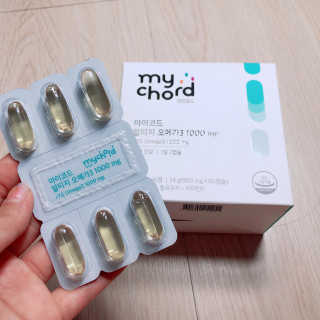 JW중외제약 마이코드 알티지 오메가3 1000 mg — 5점을 준 리뷰어가 2020년 9월 올린 사용 사진