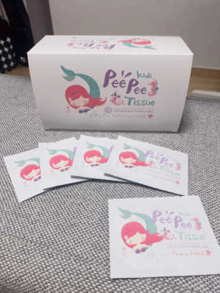 코리인제이아일랜드 키즈 피피티슈  Kids Pee Pee Tissue — 5점을 준 리뷰어가 2020년 10월 올린 사용 사진
