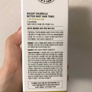 달리프 클로렐라 베러 루트 헤어토닉 100ml — 3점을 준 리뷰어가 2020년 10월 올린 사용 사진