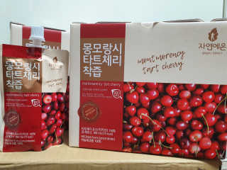 자연에온 몽모랑시 타트체리 착즙 100mL 10개입 2BOX — 5점을 준 리뷰어가 2020년 11월 올린 사용 사진