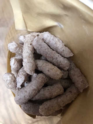 산들녘 둥근마 현미 찹쌀 과자와 둥근마 현미 찹쌀 10초 죽 — 3점을 준 리뷰어가 2020년 7월 올린 사용 사진