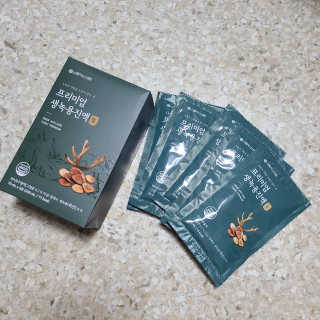 서울약사신협 약사신협_생녹용 진액_70ml x 30포 — 5점을 준 리뷰어가 2020년 10월 올린 사용 사진