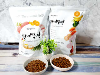 펫토리아 한끼뚝딱 프리미엄 강아지사료_그레인프리/면역력케어 — 5점을 준 리뷰어가 2020년 6월 올린 사용 사진