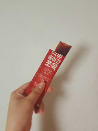 조은약초 석류콜라겐 석류즙 석류쪼옥 젤리 스틱 15포 x 20g — 4.5점을 준 리뷰어가 2020년 8월 올린 사용 사진