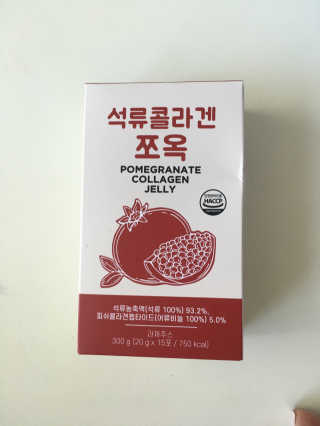 조은약초 석류콜라겐 석류즙 석류쪼옥 젤리 스틱 15포 x 20g — 5점을 준 리뷰어가 2020년 8월 올린 사용 사진