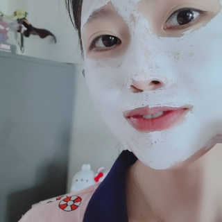 리더스코스메틱 리더스 밀크 스폰지 마스크 — 5점을 준 리뷰어가 2020년 9월 올린 사용 사진