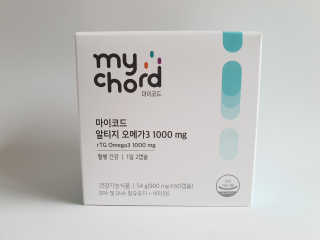 JW중외제약 마이코드 알티지 오메가3 1000 mg — 5점을 준 리뷰어가 2020년 6월 올린 사용 사진