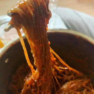 [해주냉면] 신천맛집 매운 비빔냉면 2인분 + 무절임 — 4점을 준 리뷰어가 2020년 5월 올린 사용 사진