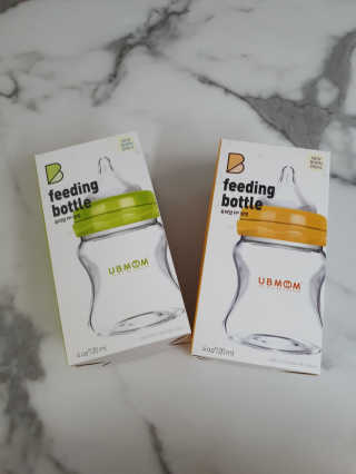 유비맘 신생아젖병 120ml 트리플팩_ 젖꼭지 포함 — 3.5점을 준 리뷰어가 2020년 6월 올린 사용 사진