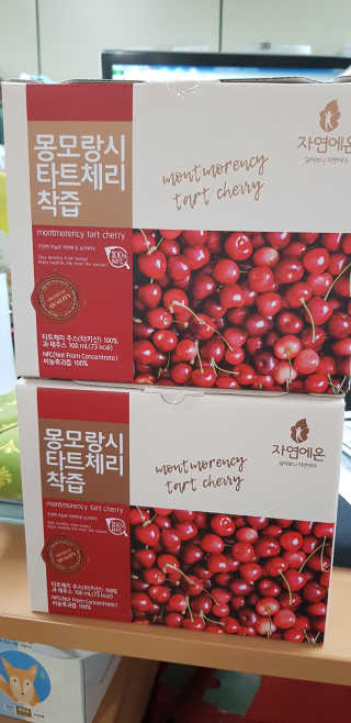 자연에온 몽모랑시 타트체리 착즙 100mL 10개입 2BOX — 5점을 준 리뷰어가 2020년 11월 올린 사용 사진