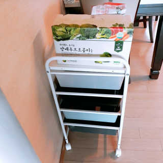 바네스데코 DIY 다용도 이동식 4단 수납 트롤리 서랍장 — 5점을 준 리뷰어가 2020년 7월 올린 사용 사진