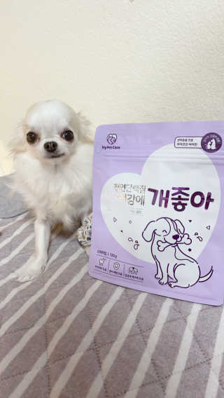 My Pet Care 천연단백질 치아건강에 개좋아 — 5점을 준 리뷰어가 2020년 11월 올린 사용 사진