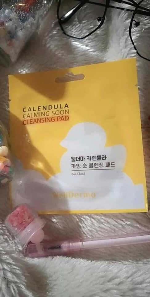 웰더마 카렌듈라 카밍 순 클렌징 패드 60매 리뷰 사진