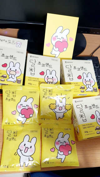 네이처오다 달칩 초코샌드 — 5점을 준 리뷰어가 2020년 5월 올린 사용 사진