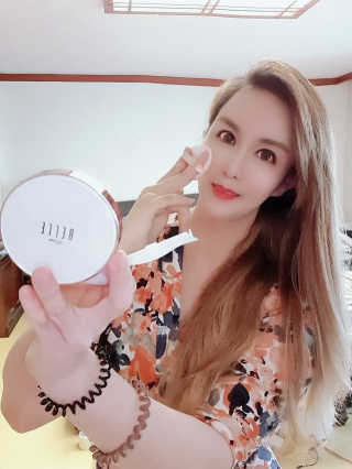 디어벨르 크림쿠션 DEAR BELLE CREAM COUSION — 3.5점을 준 리뷰어가 2020년 8월 올린 사용 사진