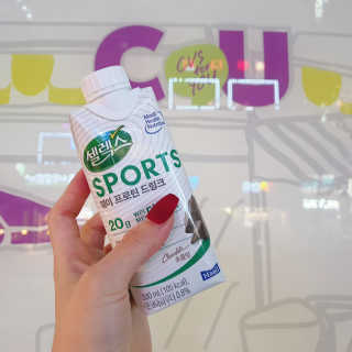 셀렉스스포츠 셀렉스 스포츠 드링크 초콜릿 _ 330ml x 12팩 — 5점을 준 리뷰어가 2020년 11월 올린 사용 사진