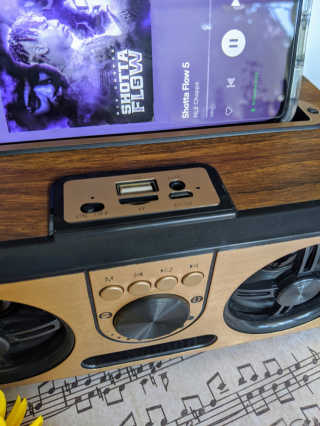 SEVIZ RETRO20W 레트로 블루투스 스피커 — 5점을 준 리뷰어가 2020년 7월 올린 사용 사진
