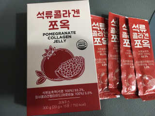 조은약초 석류콜라겐 석류즙 석류쪼옥 젤리 스틱 15포 x 20g — 5점을 준 리뷰어가 2020년 9월 올린 사용 사진