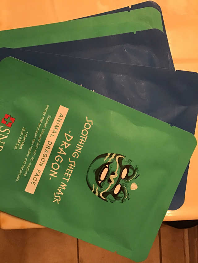 SNP 영양 시트 Mask_Otter, Dragon 리뷰 사진