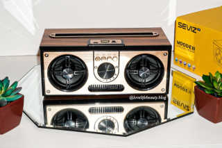 SEVIZ RETRO20W 레트로 블루투스 스피커 — 5점을 준 리뷰어가 2020년 8월 올린 사용 사진