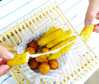 가치식탁 리얼치즈스틱, 리얼크림치즈볼 — 5점을 준 리뷰어가 2020년 6월 올린 사용 사진
