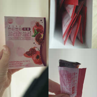 헬스업_쁘띠쁘띠석류콜라겐젤리_20g x 14포 — 5점을 준 리뷰어가 2020년 10월 올린 사용 사진