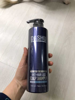 다슈코리아 다슈 데일리 단백질 한방 두피 골드 샴푸 500ml — 5점을 준 리뷰어가 2020년 4월 올린 사용 사진