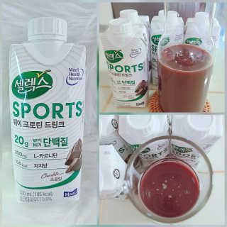 셀렉스스포츠 셀렉스 스포츠 드링크 초콜릿 _ 330ml x 12팩 — 5점을 준 리뷰어가 2020년 11월 올린 사용 사진
